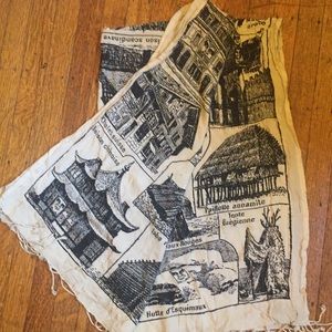 Obey light weight scarf with architecture print